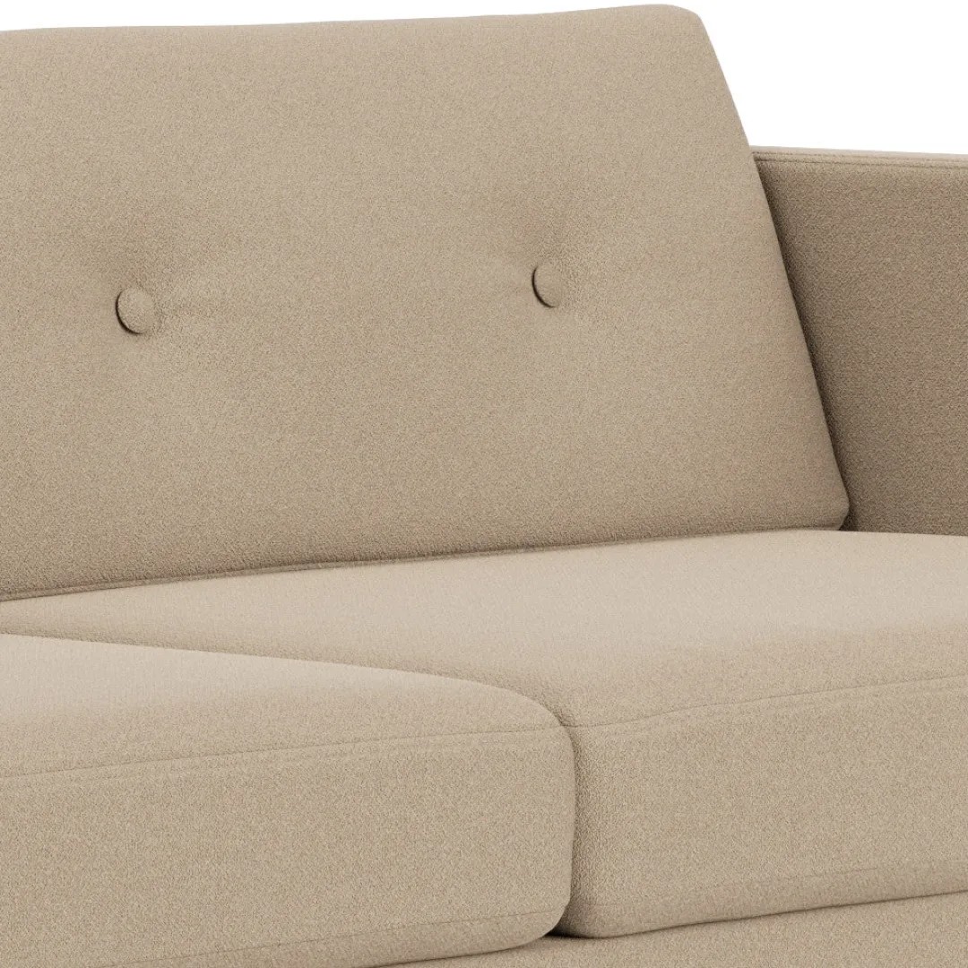 Unit10 L42 Firhøj - 2,5 pers. sofa - Stål - Beige (61252) Online