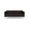 Unit10 L42 Firhøj - 2,5 pers. sofa - Stål - Black-Brown Clearance