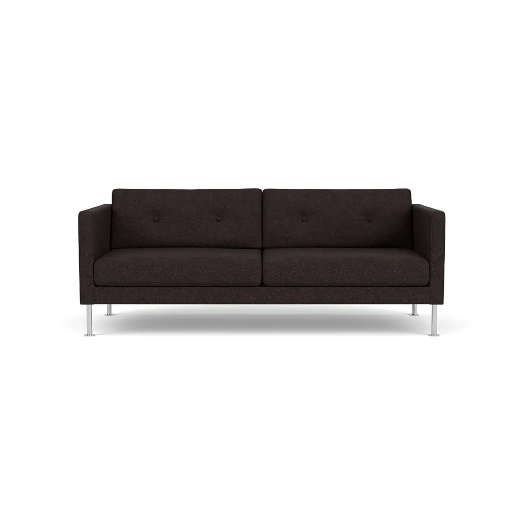 Unit10 L42 Firhøj - 2,5 pers. sofa - Stål - Black-Brown Clearance