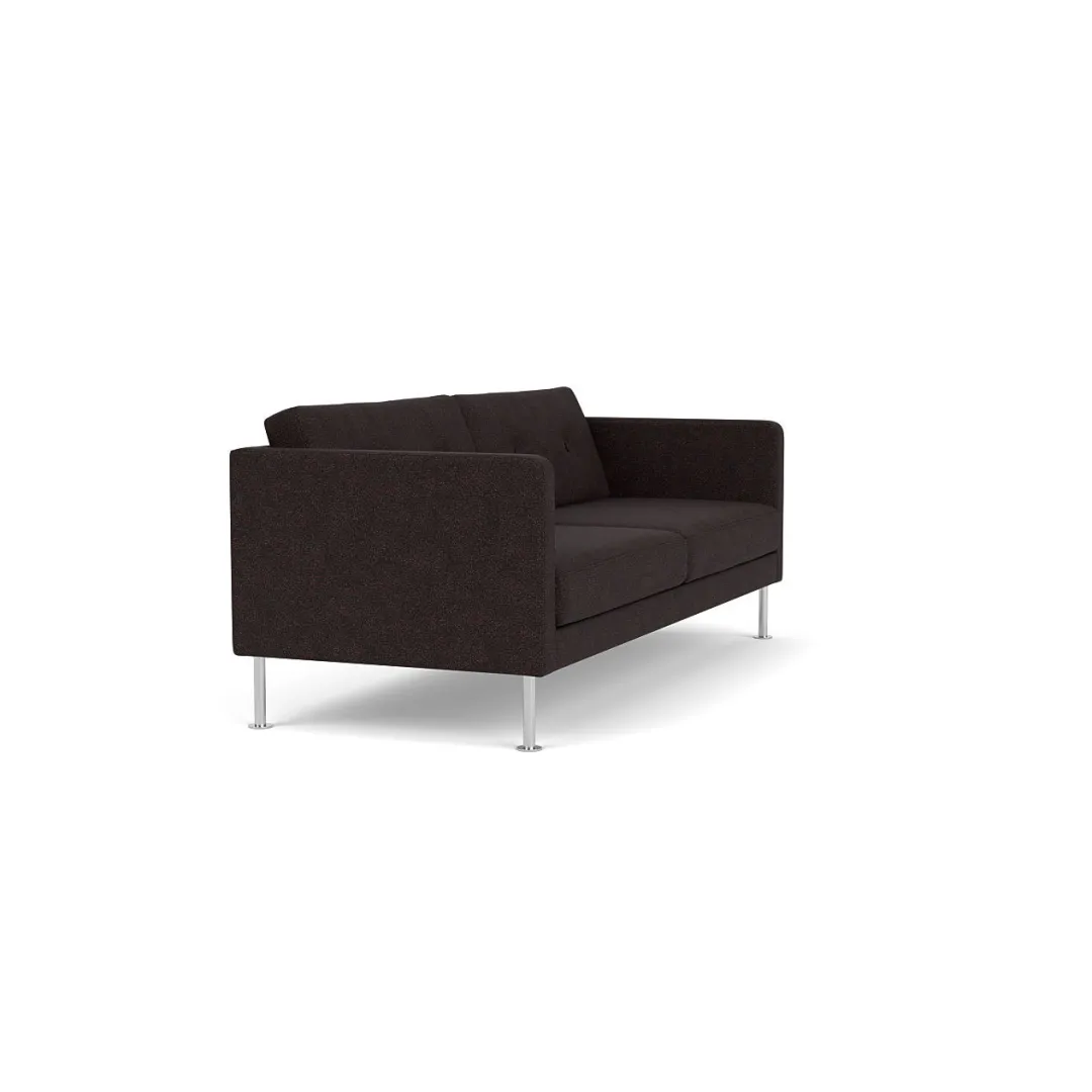 Unit10 L42 Firhøj - 2,5 pers. sofa - Stål - Black-Brown Clearance