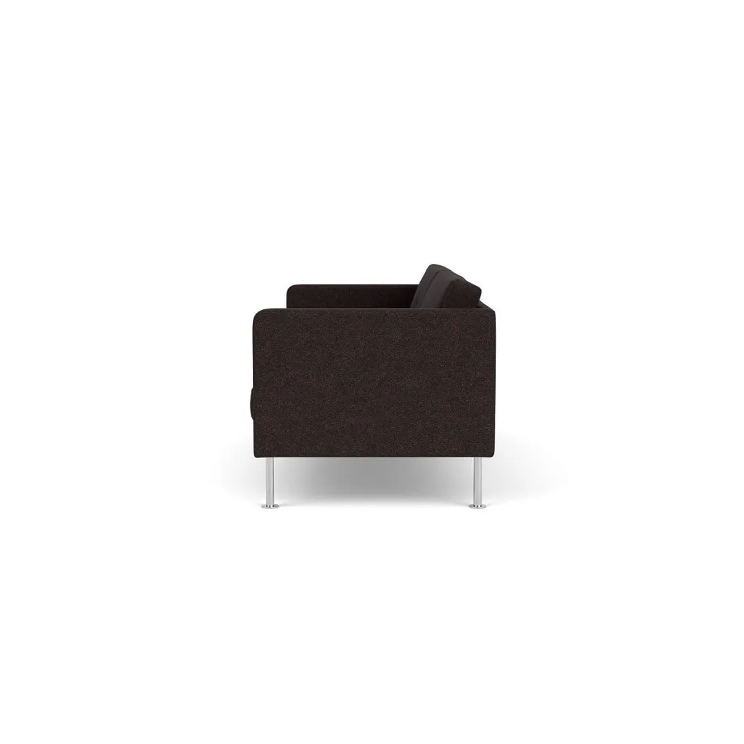 Unit10 L42 Firhøj - 2,5 pers. sofa - Stål - Black-Brown Clearance