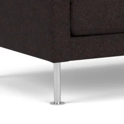 Unit10 L42 Firhøj - 2,5 pers. sofa - Stål - Black-Brown Clearance