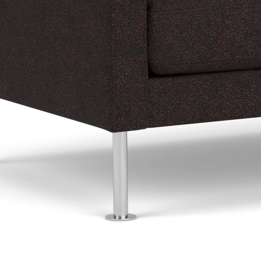 Unit10 L42 Firhøj - 2,5 pers. sofa - Stål - Black-Brown Clearance