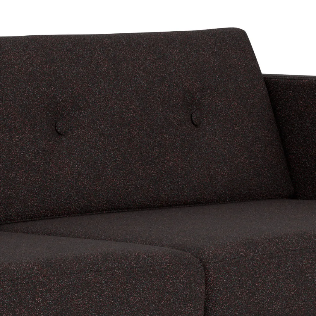 Unit10 L42 Firhøj - 2,5 pers. sofa - Stål - Black-Brown Clearance