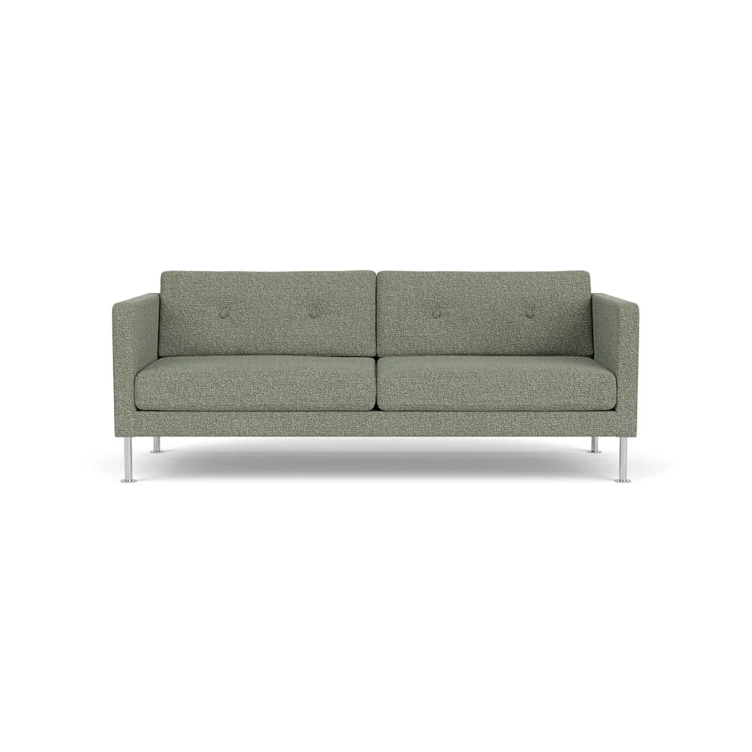Unit10 L42 Firhøj - 2,5 pers. sofa - Stål - Green-Melange Outlet