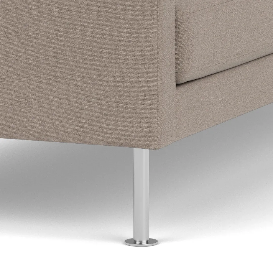 Unit10 L42 Firhøj - 2,5 pers. sofa - Stål - Stone (181)