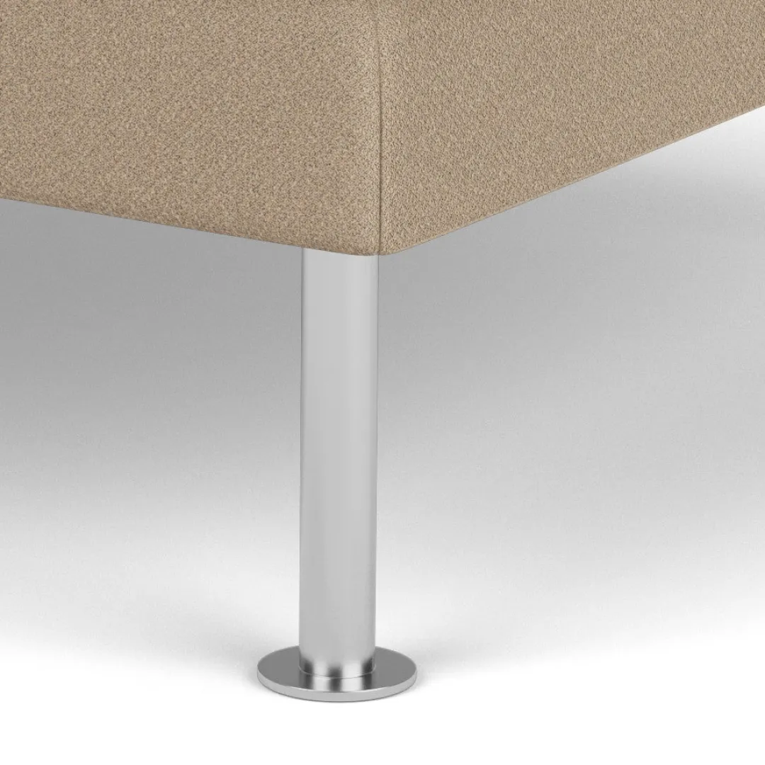 Unit10 L42 Firhøj - Puf - Stål - Beige (61252)