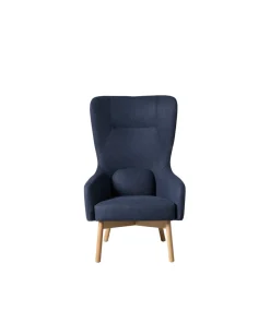 Foersom & Hiort-Lorenzen L35 Gesja - Øreklapstol - Eg - Dark Blue Outlet