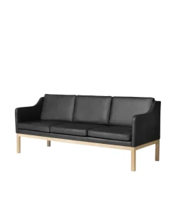 Mogens Koch L43 MK46 - 3 pers. sofa - Sort læder Discount