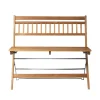 Thomas E. Alken M24 Lilleø - Altanbænk - Stål - Teak Sale