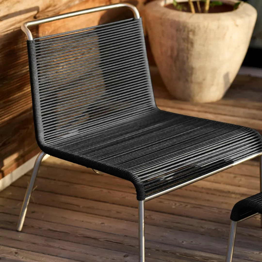 Salto & Sigsgaard M20L Teglgaard - Loungesnorestol - Sort