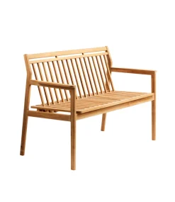Thomas E. Alken M12 Sammen - 2 pers. havebænk med ryglæn - Teak Clearance
