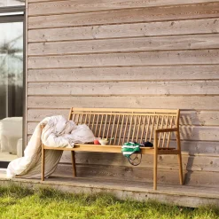 Thomas E. Alken M11 Sammen - 3 pers. havebænk med ryglæn - Teak Outlet