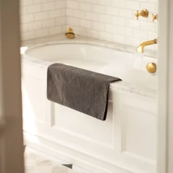 Gitte Lægård R33 Kirkeby - Badehåndklæde - Granite Gray - 2 stk Discount