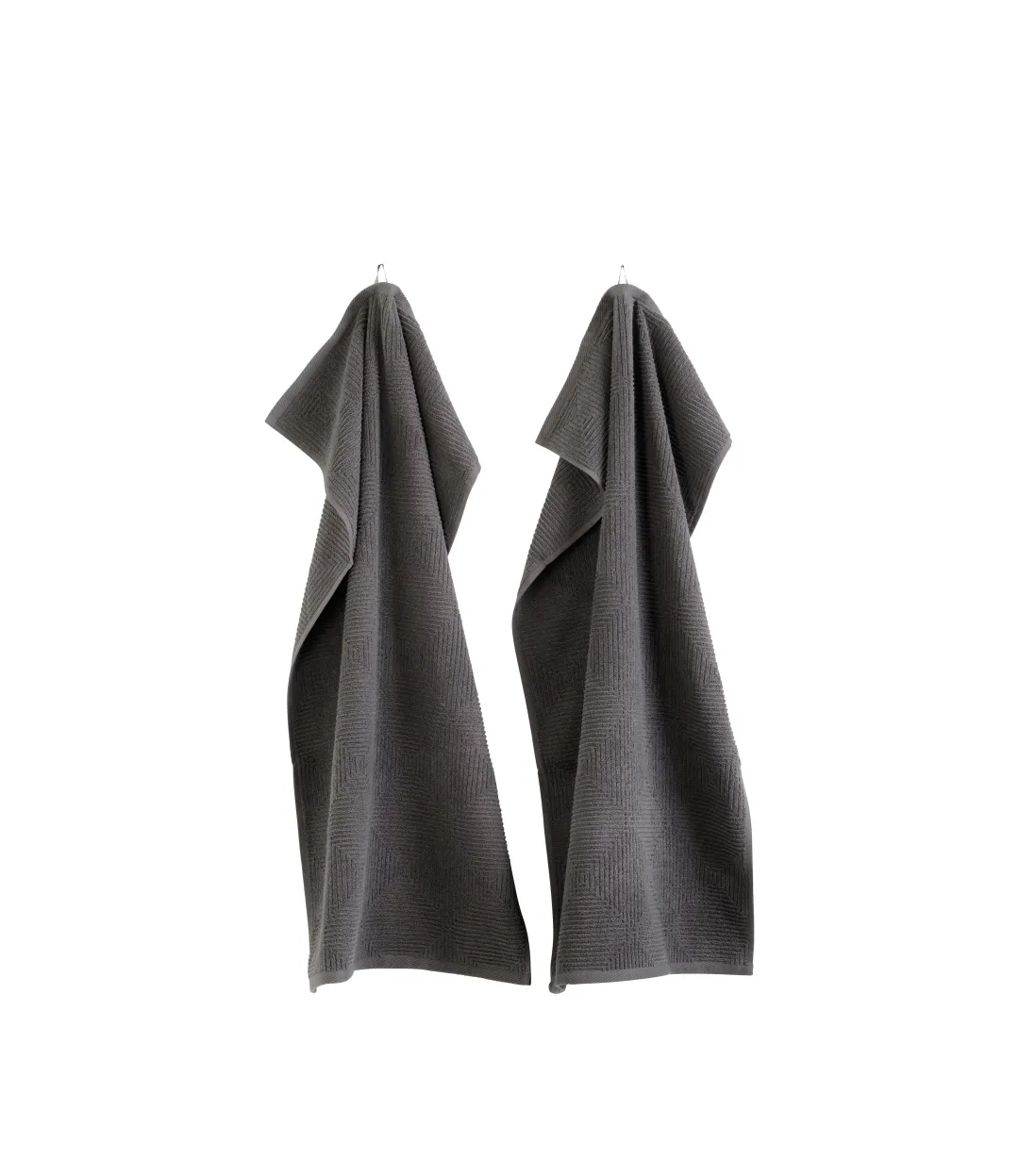 Gitte Lægård R33 Kirkeby - Håndklæde - Granite Gray - 2 stk Best