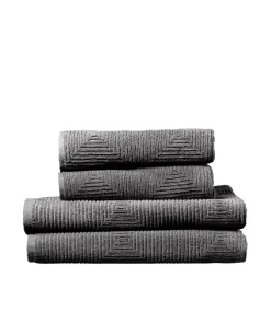Gitte Lægård R33 Kirkeby - Håndklædepakke - Granite Gray - 4 st Best