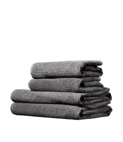 Gitte Lægård R33 Kirkeby - Håndklædepakke - Granite Gray - 4 st Best