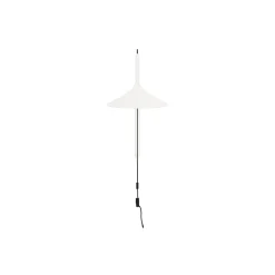 Laura Lange U18 Hasle - Væglampe - Kort - Oyster White New