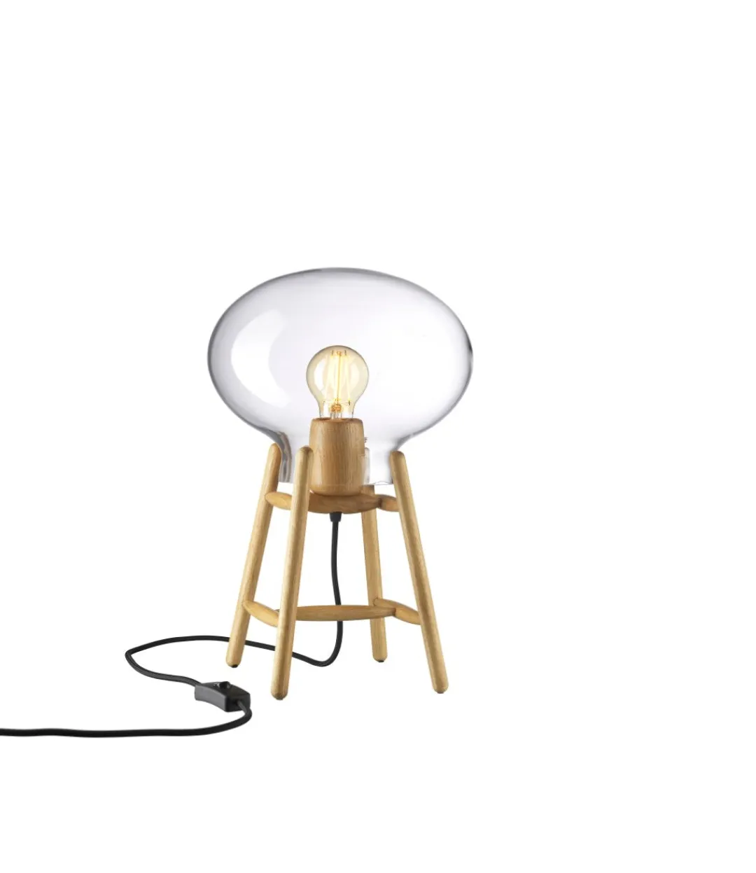Philip Bro & Dögg Gudmundsdottir U4 Hiti - Bordlampe - Eg - Klart glas Outlet