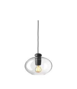 Philip Bro U2 Hiti - Pendel - Eg - Sort - Klart glas